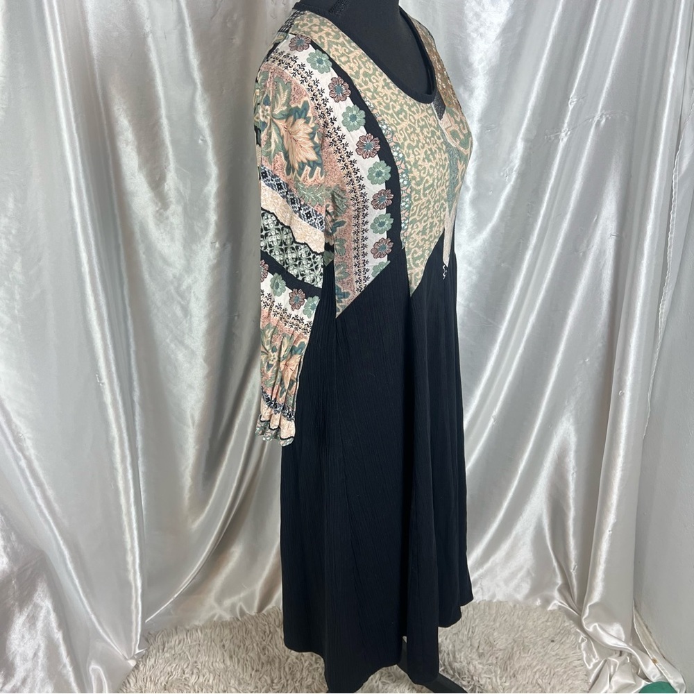 Vintage Stuart Alan Petites Boho Patchwork Midi D… - image 14